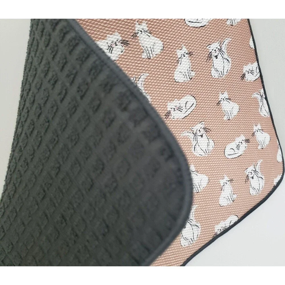 Kitchen Microfiber Dish Drying Mat (16